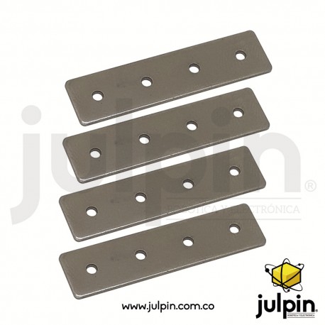 4 tableros o placas de acero perforado