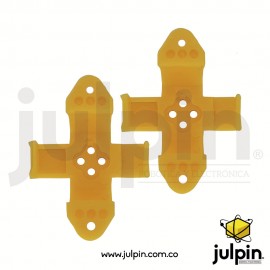 1 Par de bloques o soportes plásticos para motor R130