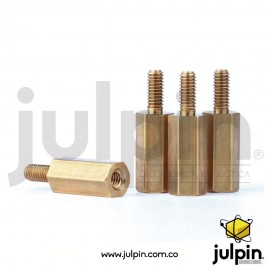 Set de separadores o pilares de bronce para PCB