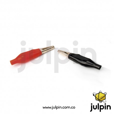 Pinza de prueba de cocodrilo rojo / negro