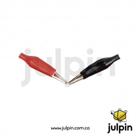 Pinza de prueba de cocodrilo rojo / negro