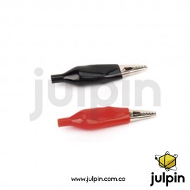 Pinza de prueba de cocodrilo rojo / negro