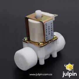(12V) Válvula solenoide NA con rosca de 3/4