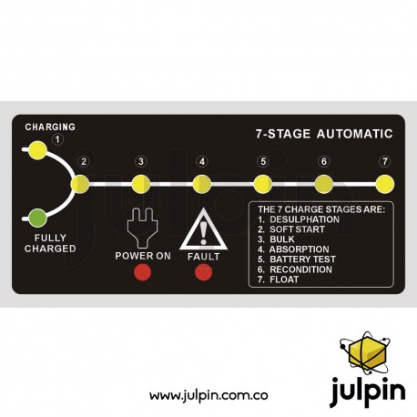 Cargador de baterías de 12V a 5A Cargador de baterías de 12V a 5A
