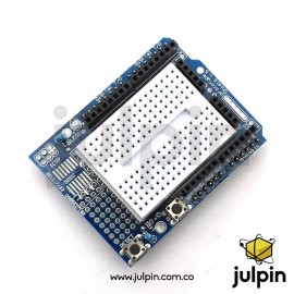 Escudo con protoboard de montaje para tarjeta UNO R3 Escudo con protoboard de montaje para tarjeta UNO R3