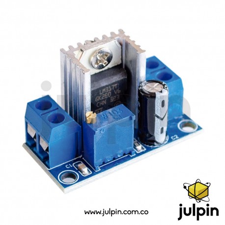 Convertidor reductor DC-DC LM317