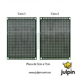 PCB universal de doble cara 5cm x 7cm