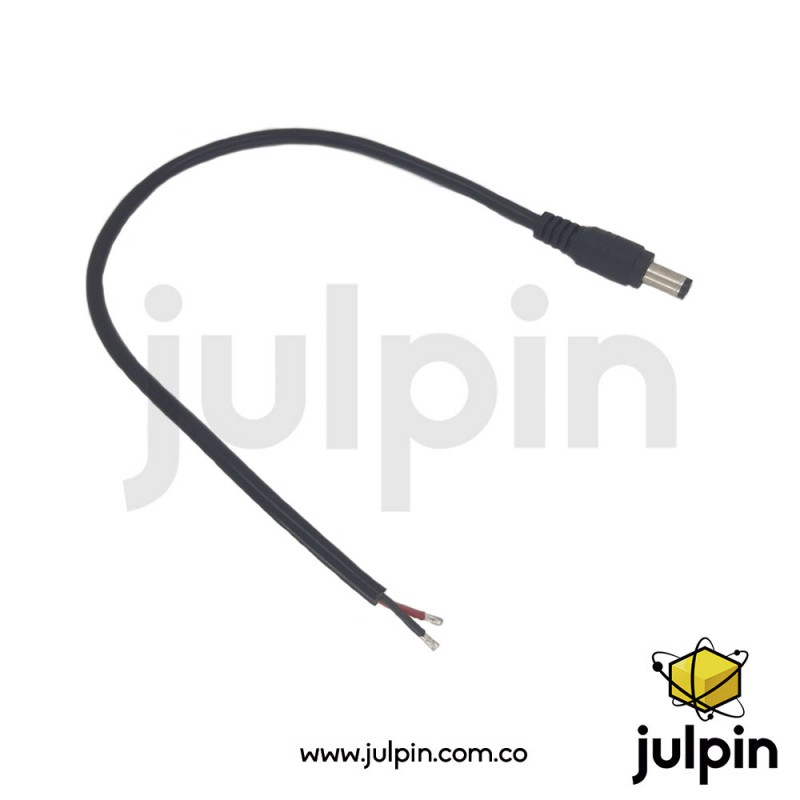 Conector de enchufe macho DC con cable