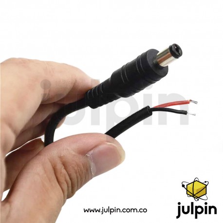 Conector de enchufe macho DC con cable