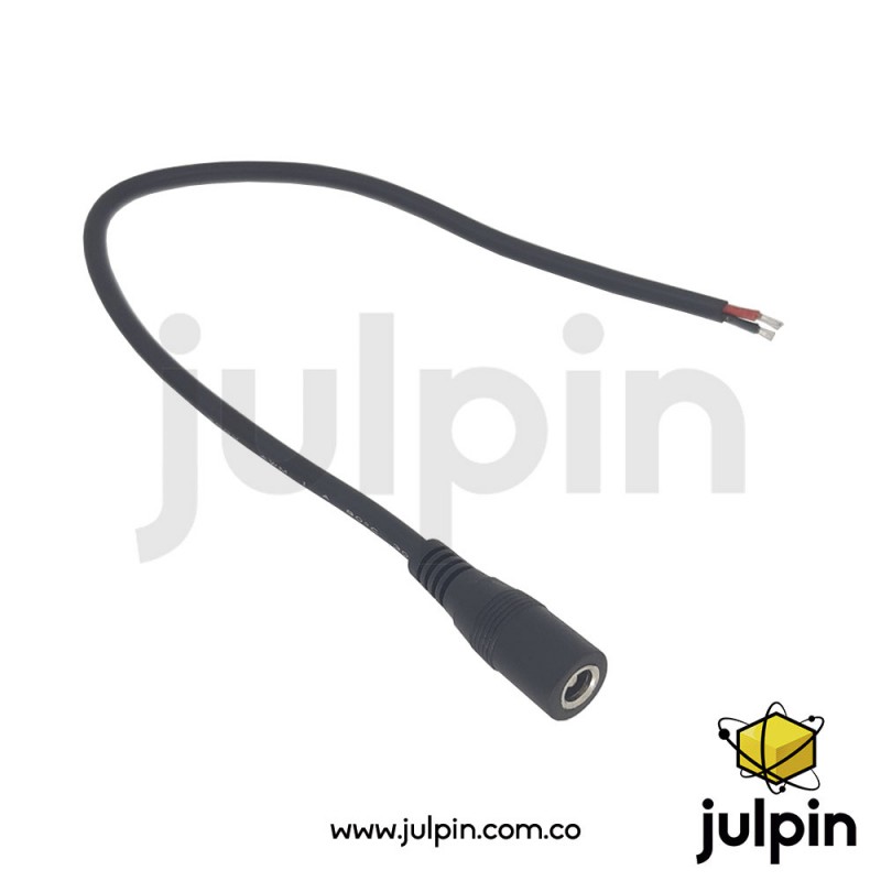 Conector de enchufe hembra DC con cable