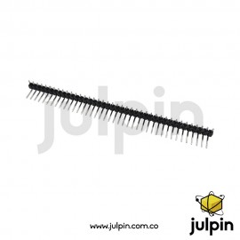 Regleta en ángulo x 40 pines macho de 2.54mm