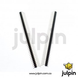 Regleta en ángulo x 40 pines macho de 2.54mm