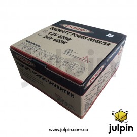 Inversor de corriente de 600W (12VDC a 110VAC)