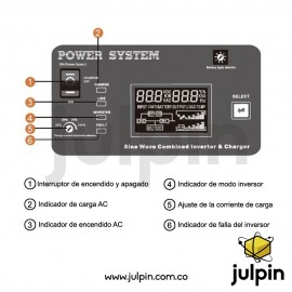 Inversor de baja frecuencia de 3KW a 48V. Salida 110V