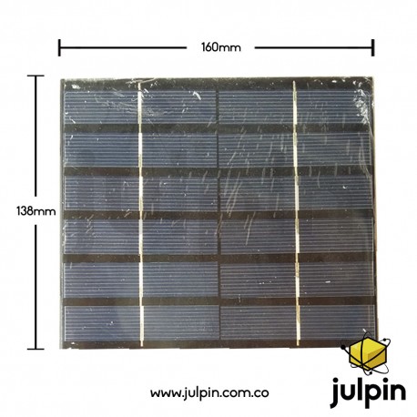 Panel solar de 6V a 500mA