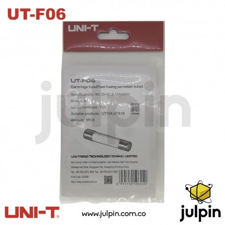 Fusible original UNI-T. 10A / 600V