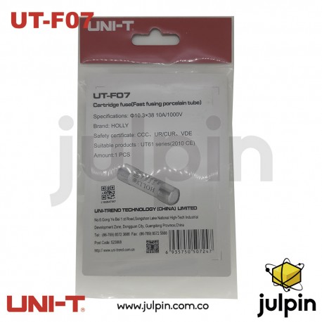 Fusible original UNI-T. 10A / 1000V