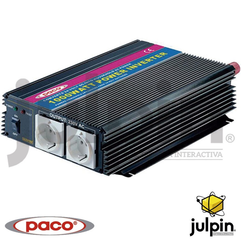 INVERSOR DE CORRIENTE DE 1000 Watts de 24 voltios