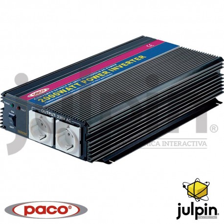 INVERSOR DE CORRIENTE DE 2000 Watts de 24 voltios