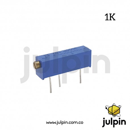 Potenciómetro trimmer de 1K Potenciómetro trimmer de 1K
