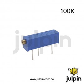 Potenciómetro trimmer de 100K
