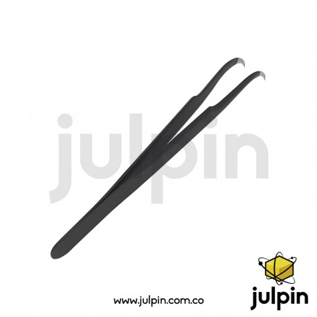 pinza antiestática de precisión (punta curva)