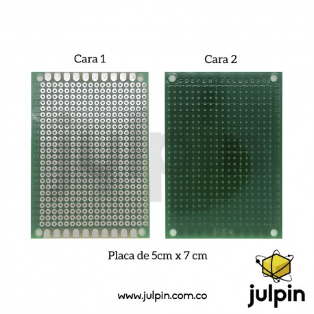 PCB universal de una sola cara 5cm x 7cm