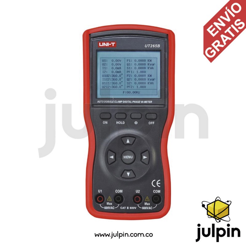 Medidor de potencia de doble fase. UT265B