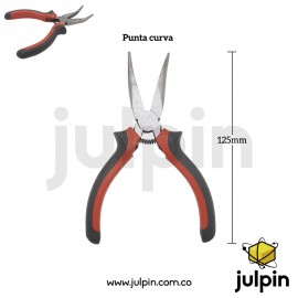 Pinza de 125mm con punta curva 