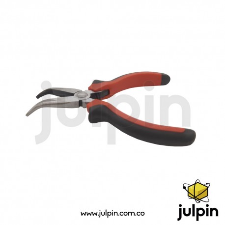 Pinza de 125mm con punta curva