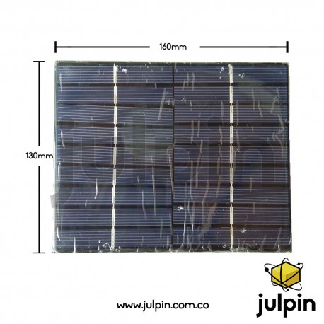 Panel solar de 9V a 300mA