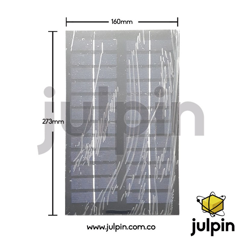 Panel solar de 12V a 300mA