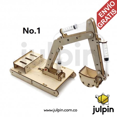 Kit excavadora hidráulica para armar