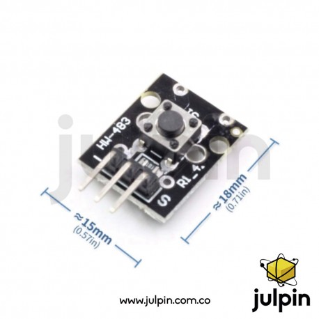 Módulo interruptor pulsador. KY-004