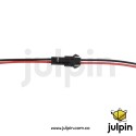 Conector macho + hembra con cable de 15cm