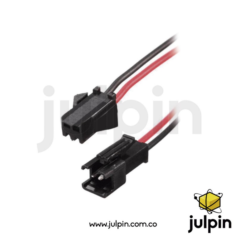 Conector macho + hembra con cable de 15cm